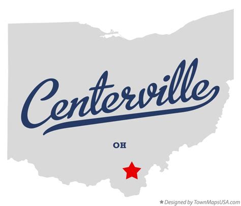 Map of Centerville, Gallia County, OH, Ohio