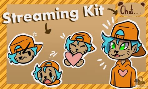 Draw a themed branded streamer kit graphics for streamers by ...