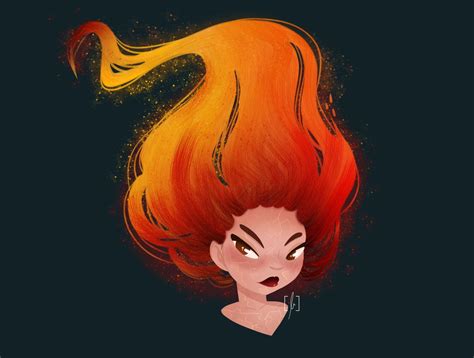 Fire Hair Art