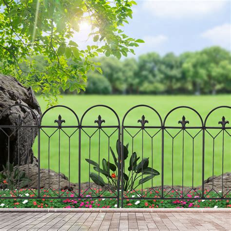 Quality Decorative Metal Fence Panels Garden Landscape Fences w Connection Hooks | eBay | Metal ...