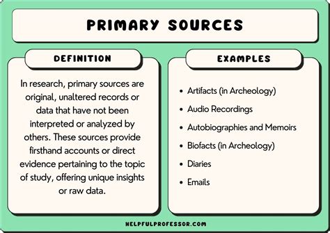 21 Examples of Primary Sources (A to Z List)