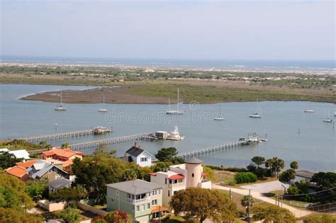 Aerial View of St Augustine, Florida Stock Image - Image of photograph, museum: 19199785