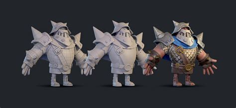 KNIGHT - 3D Game model on Behance