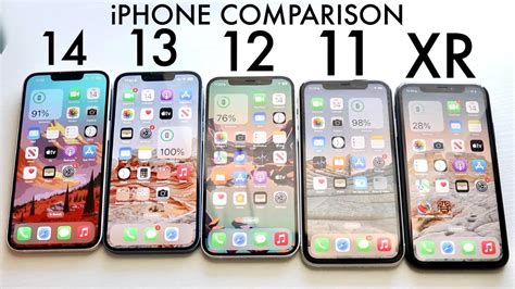 iPhone 14 Vs iPhone 13 Vs iPhone 12 Vs iPhone 11 Vs iPhone XR! (Comparison) (Review) - YouTube