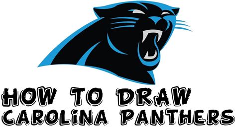 Carolina Panthers: How To Draw Carolina Panthers Logo For Kids - YouTube