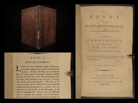 1778 Beccaria Crimes and Punishment TORTURE Death Penalty Law Thomas Jefferson | Schilb Antiquarian