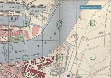 Map of Woolwich, London