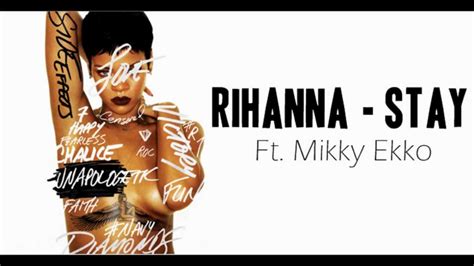 Rihanna - Stay Lyrics Chords - Chordify