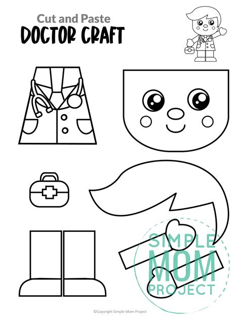 Free Printable Doctor Craft Template – Simple Mom Project