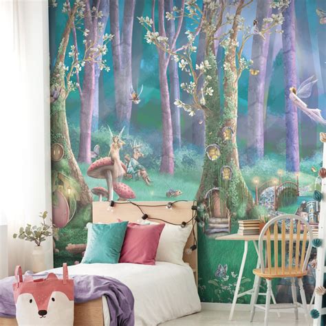 Enchanted Fairy Forest Wallpaper Mural