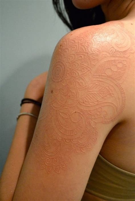 40 Unique yet Attractive and Best White Ink Tattoo - Hobby Lesson