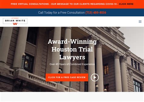 Houston Personal Injury Lawyer - Awwwards Nominee