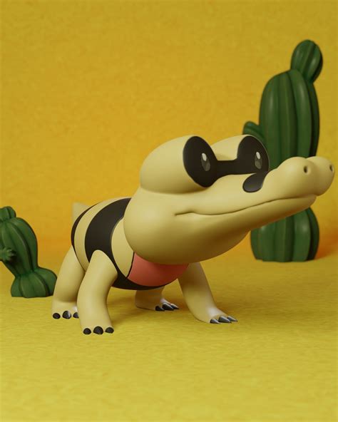 pokemon sandile evolution pack 3D model 3D printable | CGTrader