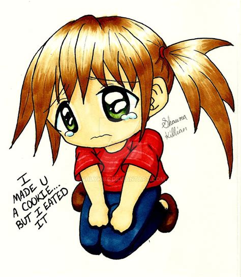 Sad Chibi Girl Colored by Shlyki84 on DeviantArt