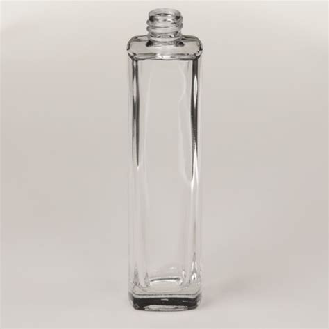 BulkPerfumeBottles.com| 3.4 oz (100ml) Elegant Tall Square Clear Glass ...