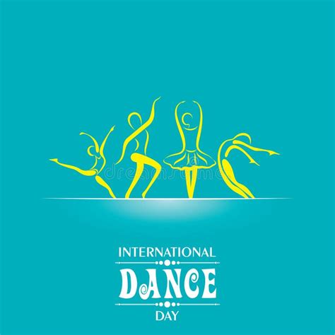 Vector Illustration of International Dance Day Greeting Stock Vector ...