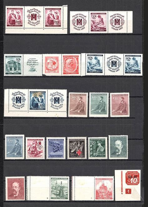 Bohemia and Moravia Group of Stamps (2 Scans) | oldbid