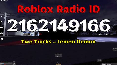 Two Trucks - Lemon Demon Roblox Code - YouTube