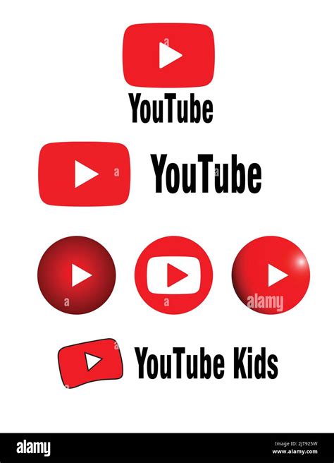 youtube logo youtube kids logo vector Stock Vector Image & Art - Alamy