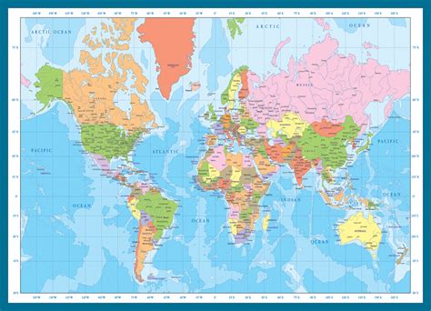 World Map, 1000 Pieces, Eurographics | Serious Puzzles