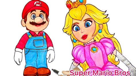 The Super Mario Bros Movie | How To Draw Peach Princess From Super Mario Bros Movie - YouTube