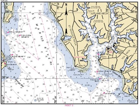 POTOMAC RIVER ST MARYS RIVER MD INSET 2 nautical chart - ΝΟΑΑ Charts - maps