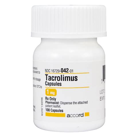 Tacrolimus 1mg 100 Capsules