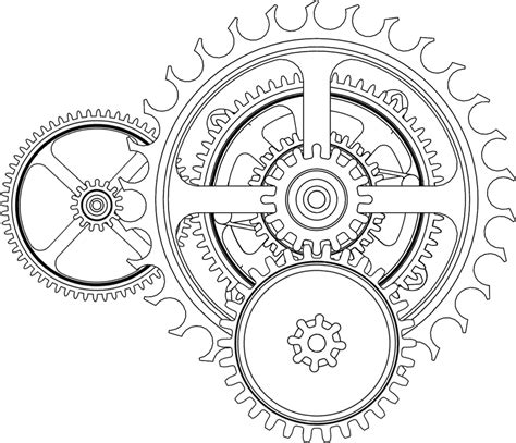 Mechanical Gears Drawing at PaintingValley.com | Explore collection of Mechanical Gears Drawing