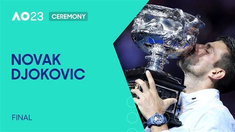 Men's Final Ceremony | Novak Djokovic v Stefanos Tsitsipas | Australian ...