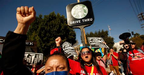 Starbucks union to strike at more than 100 locations on Red Cup Day, one of the chain’s busiest ...