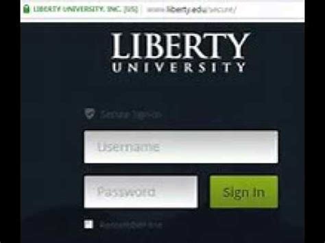 liberty university online login - YouTube