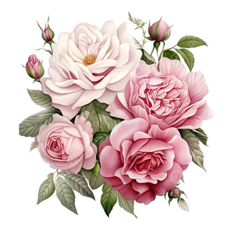 Cottage Garden Roses, Summer, Garden, Nature PNG Transparent Image and ...