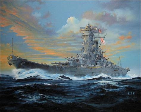 Yamato Battleship Painting