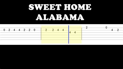 Sweet Home Alabama By Lynyrd Skynyrd Easy Guitar Tab