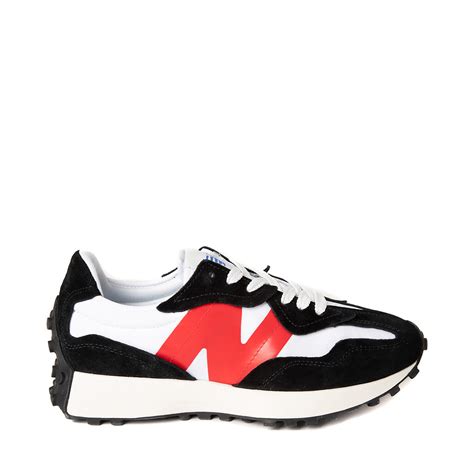 Mens New Balance 327 Athletic Shoe - Black / White / Red | Journeys