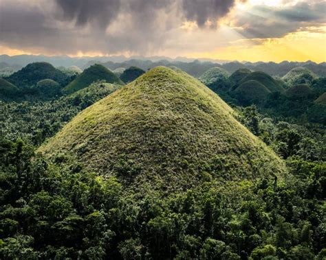 Chocolate Hills Aerial View, Bohol, Philippines Stock Photo - Image of ...