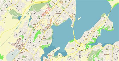 Tauranga New Zealand PDF Vector Map: Exact High Detailed City Plan ...