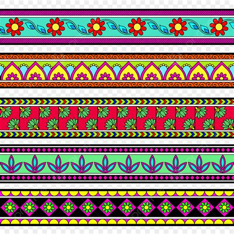 Ethnic Borders Vector PNG Images, Collection Of Borders Designs Ornaments Free Vector Border ...