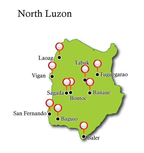 north_luzon_map - Travel Authentic Philippines