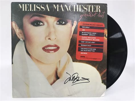 Melissa Manchester Autographed "Greatest Hits" Record Album - Records