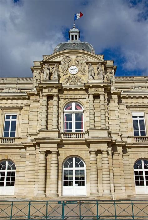 Facade of the Senate (Paris France) Stock Photo - Image of watchmaker ...