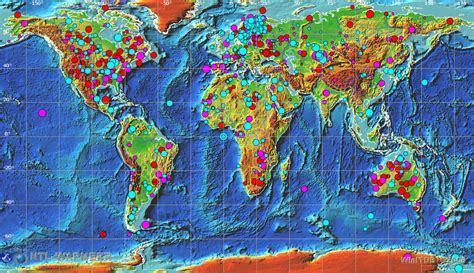 Impact Craters On Earth Map - The Earth Images Revimage.Org