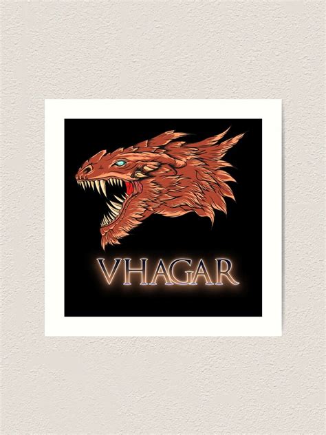 "Dragon Vhagar, House of the Dragon , Targaryen" Art Print for Sale by UTOPIAXD | Redbubble