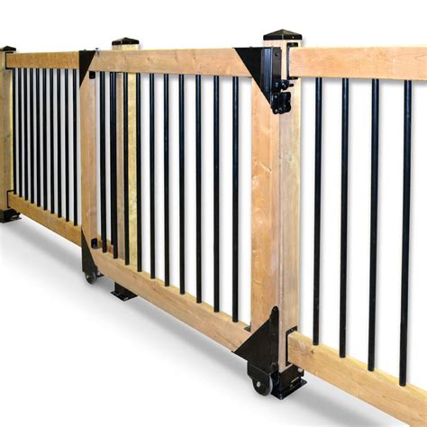 Pylex 11052 Sliding Gate Kit, Black - Walmart.com | Cercas de casas, Muebles para patio, Cercas ...