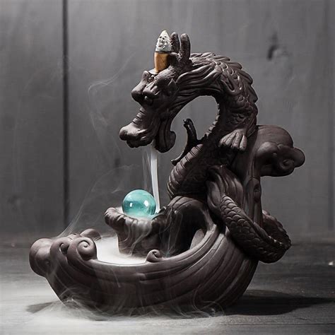 1X Great Smoke Breathing Dragon Incense Burner