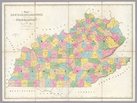 Printable Kentucky County Map Tennessee