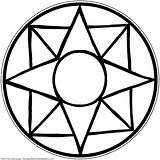 Pentacle Coloring Page sketch template