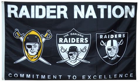 Oakland Raiders NFL Flag 3×5 ft Raider Nation Sports Banner ...