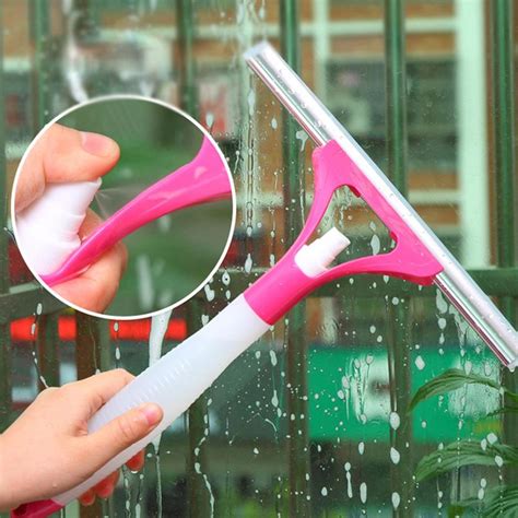 Glass Cleaner Window Squeegee Wiper Spray Glass Cleaner Brush Portable Household Car Window ...