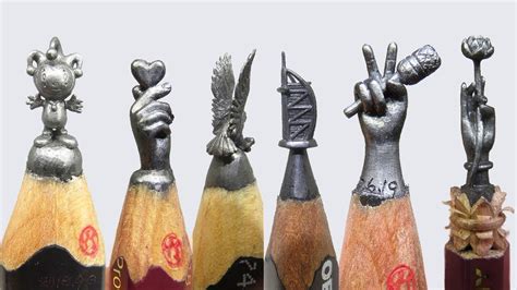 Pencil Art On Tip - Incredible Art On Pencil Tip - Pencil Carving Artwork - YouTube